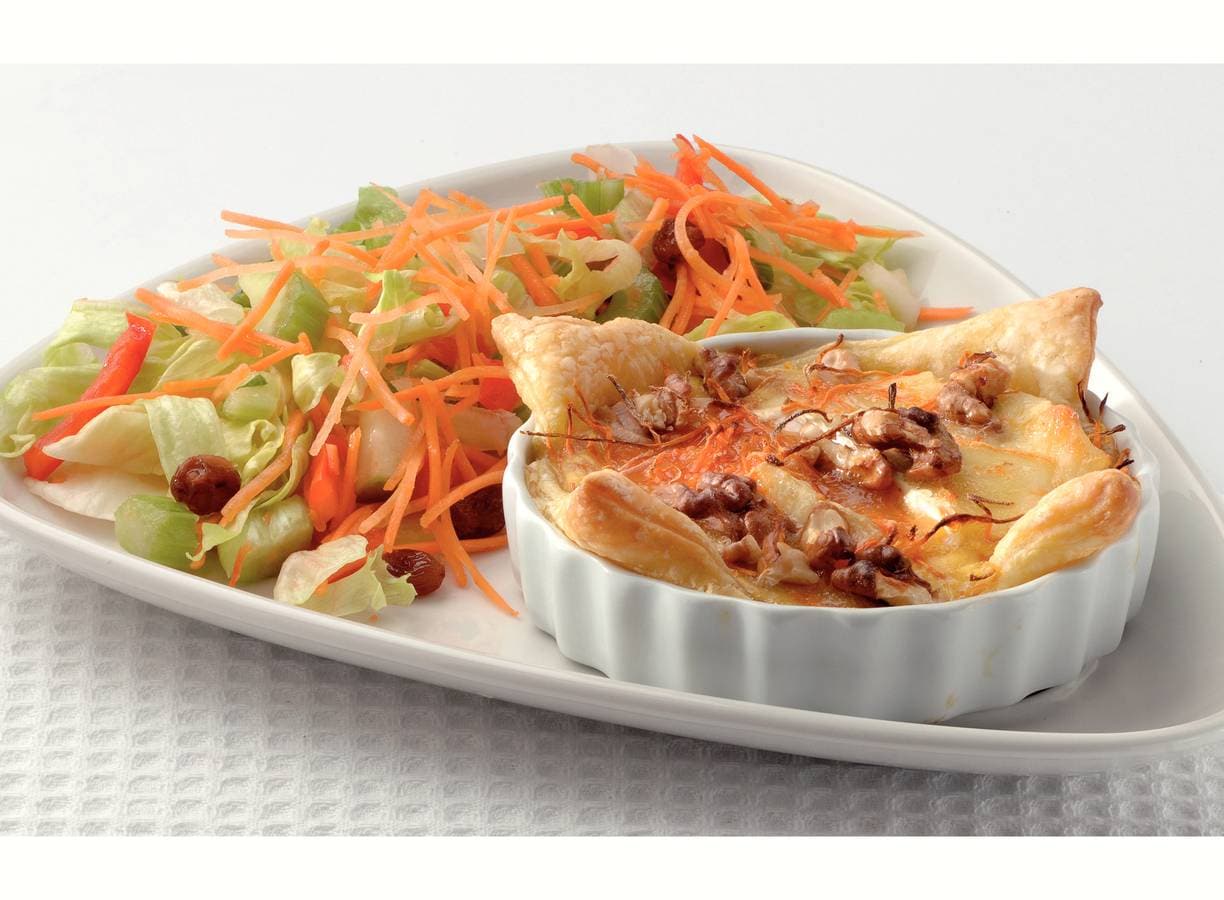 Brie-walnotentaartjes met honing
