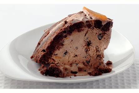 Chocoladeijstaart met sinaasappel