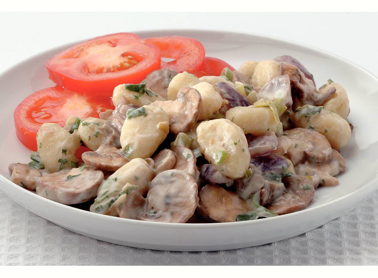 Gnocchi met Danish blue-basilicumsaus