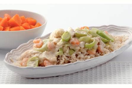 Rijst met visragout