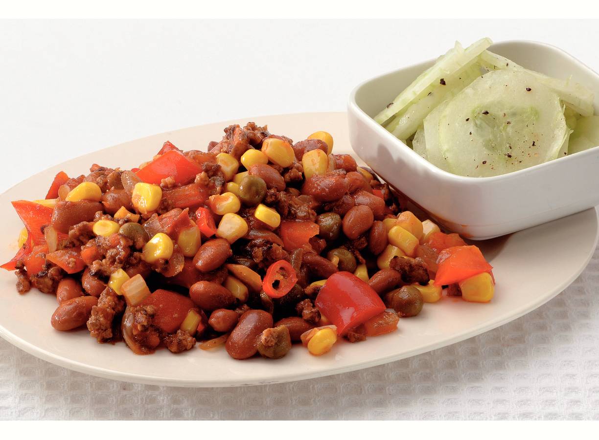 Pittige chili sin carne