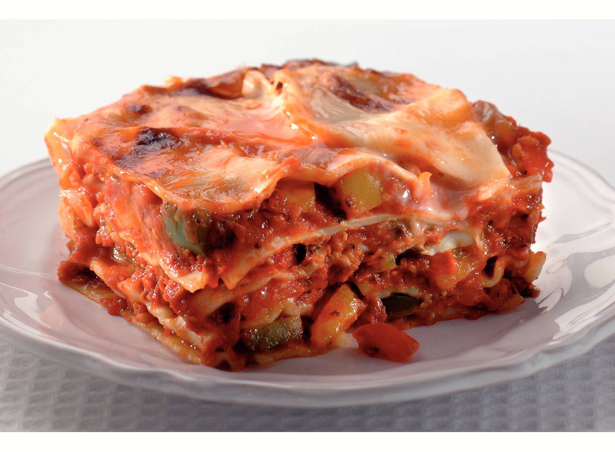 Snelle lasagne met sardines en paprika