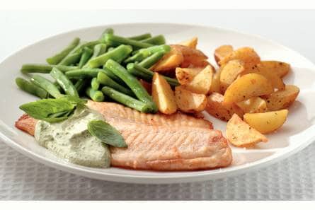 Tilapia met basilicumsaus
