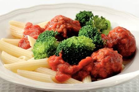 Penne met pestoballetjes