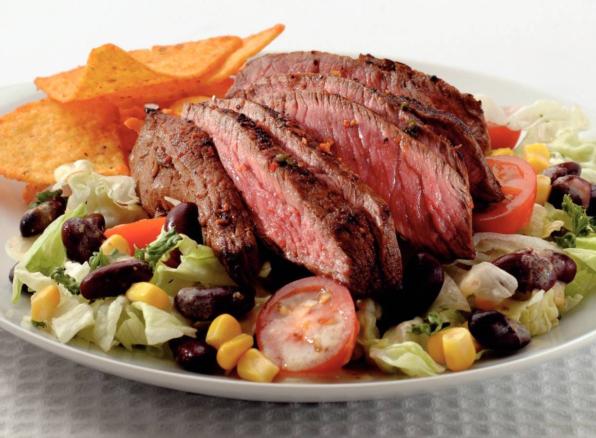 Zuid-Amerikaanse rumpsteaksalade