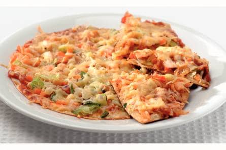 Tortilla's uit de pan met gerookte kip