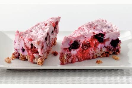 Zomerfruit-kwarkdesserttaartje