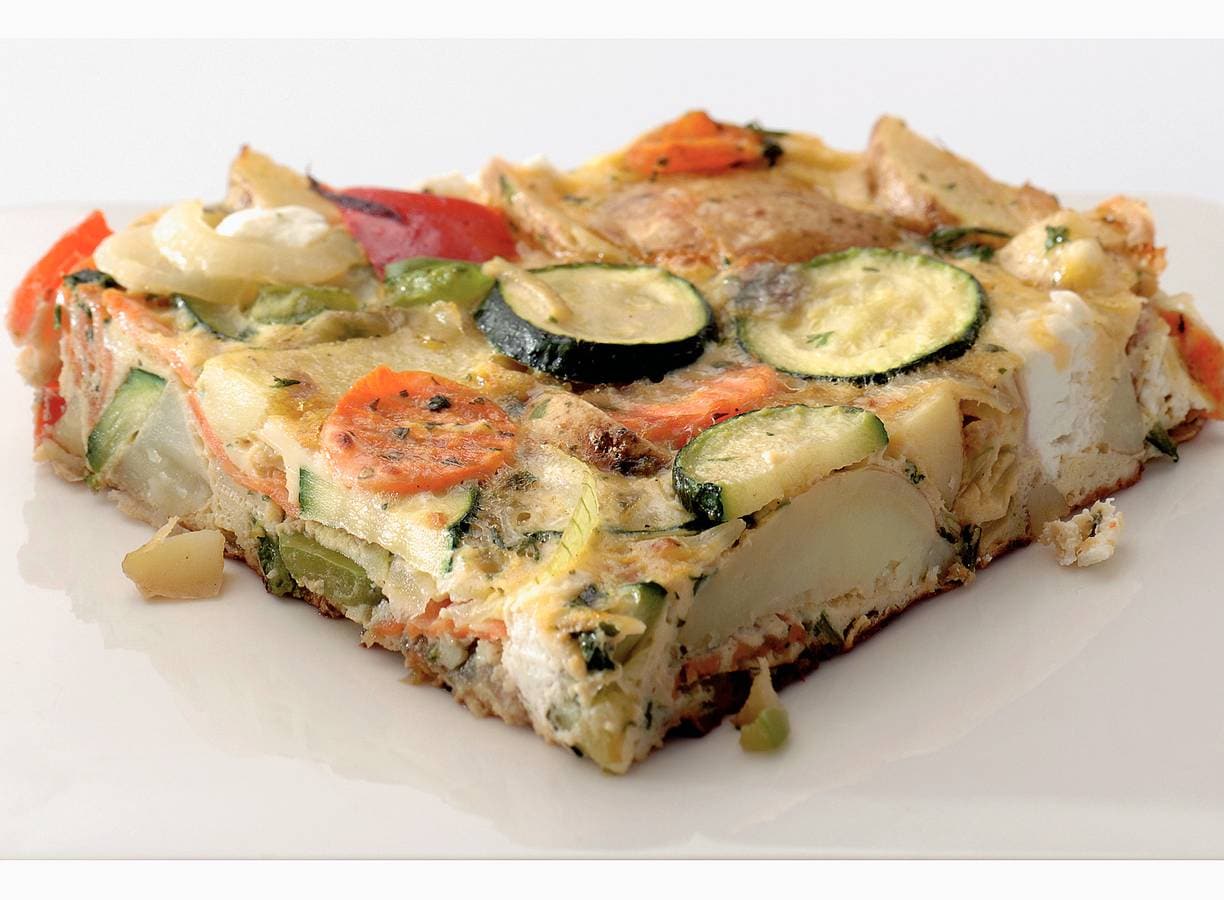 Provençaalse tortilla met zachte geitenkaas