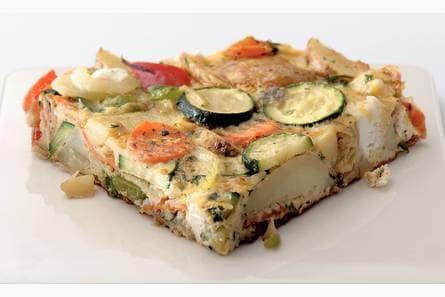 Provençaalse tortilla met zachte geitenkaas