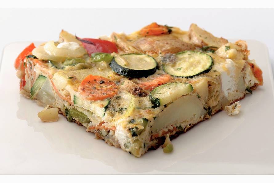 Provençaalse tortilla met zachte geitenkaas