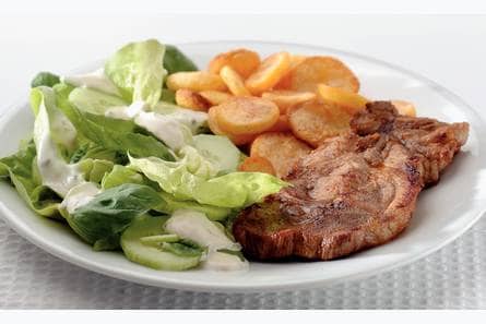 Gegrilde karbonade met ovenaardappeltjes