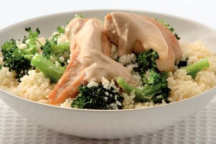 Kip in citroensaus met groene couscous
