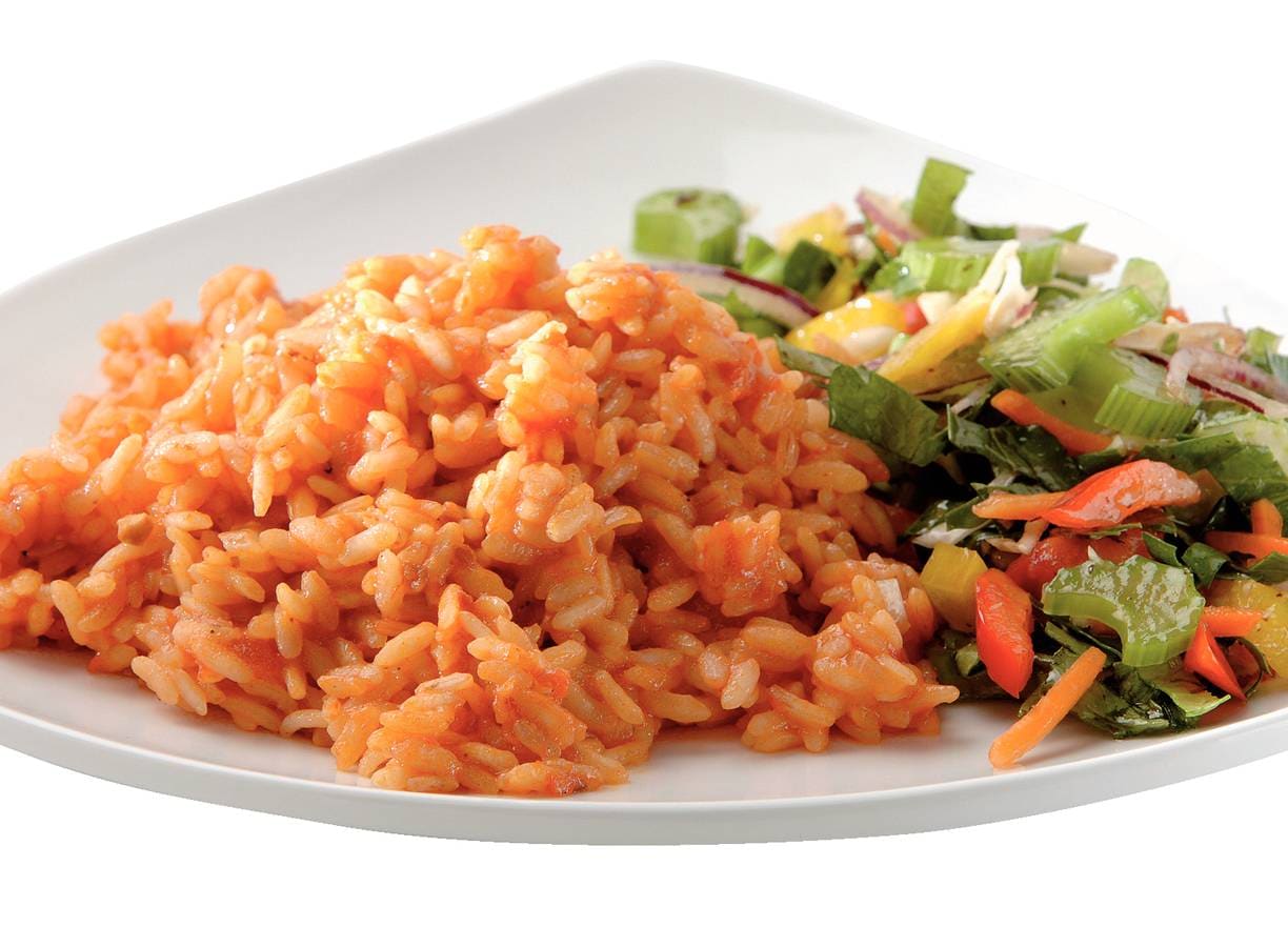 Tomatenrisotto met bleekselderijsalade