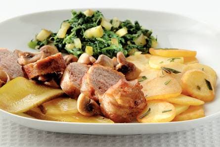 Slavinken met champignons en augurk