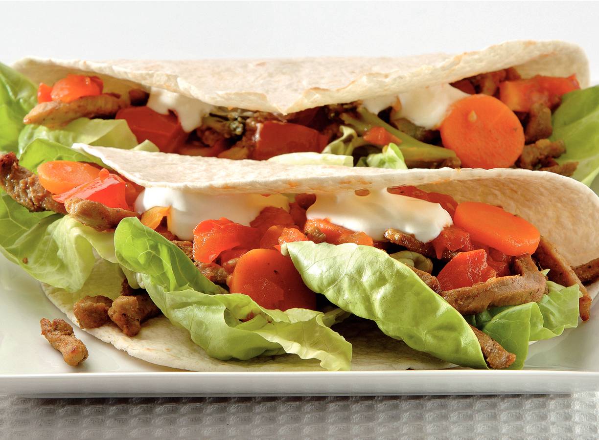 Shoarmawrap met verse tomatensaus