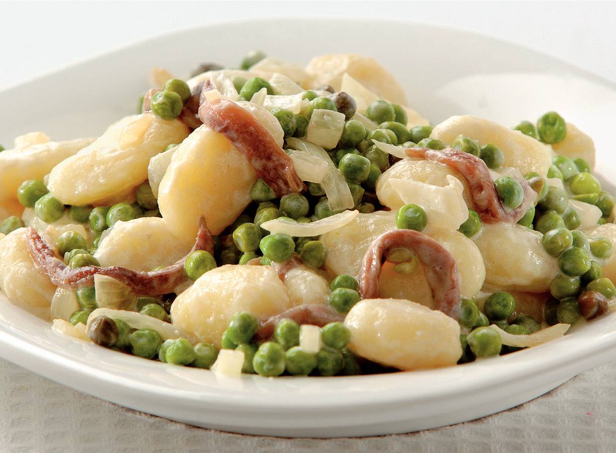 Gnocchi met ansjovis en citroen