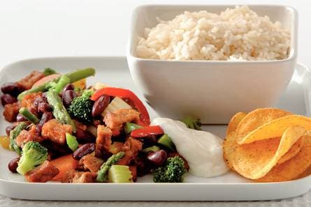 Mexicaanse tofu met groenten en rijst