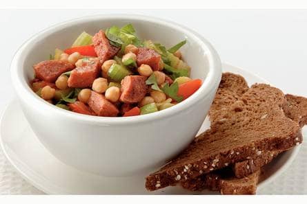 Kikkererwten met chorizo en tomaat