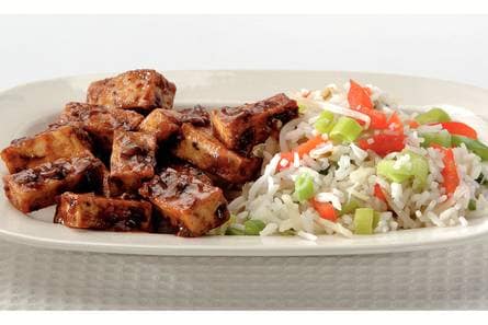 Black bean-tofu met Chinese rijst
