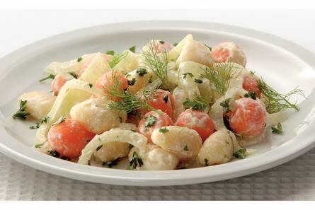 Gnocchi met venkel en kaas-mosterdsaus