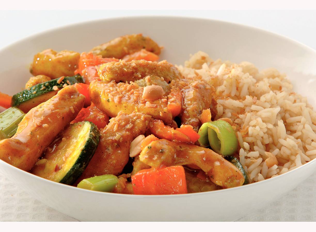 Currykip met ketjaprijst