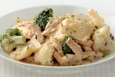 Ravioli met kalkoen in citroensaus