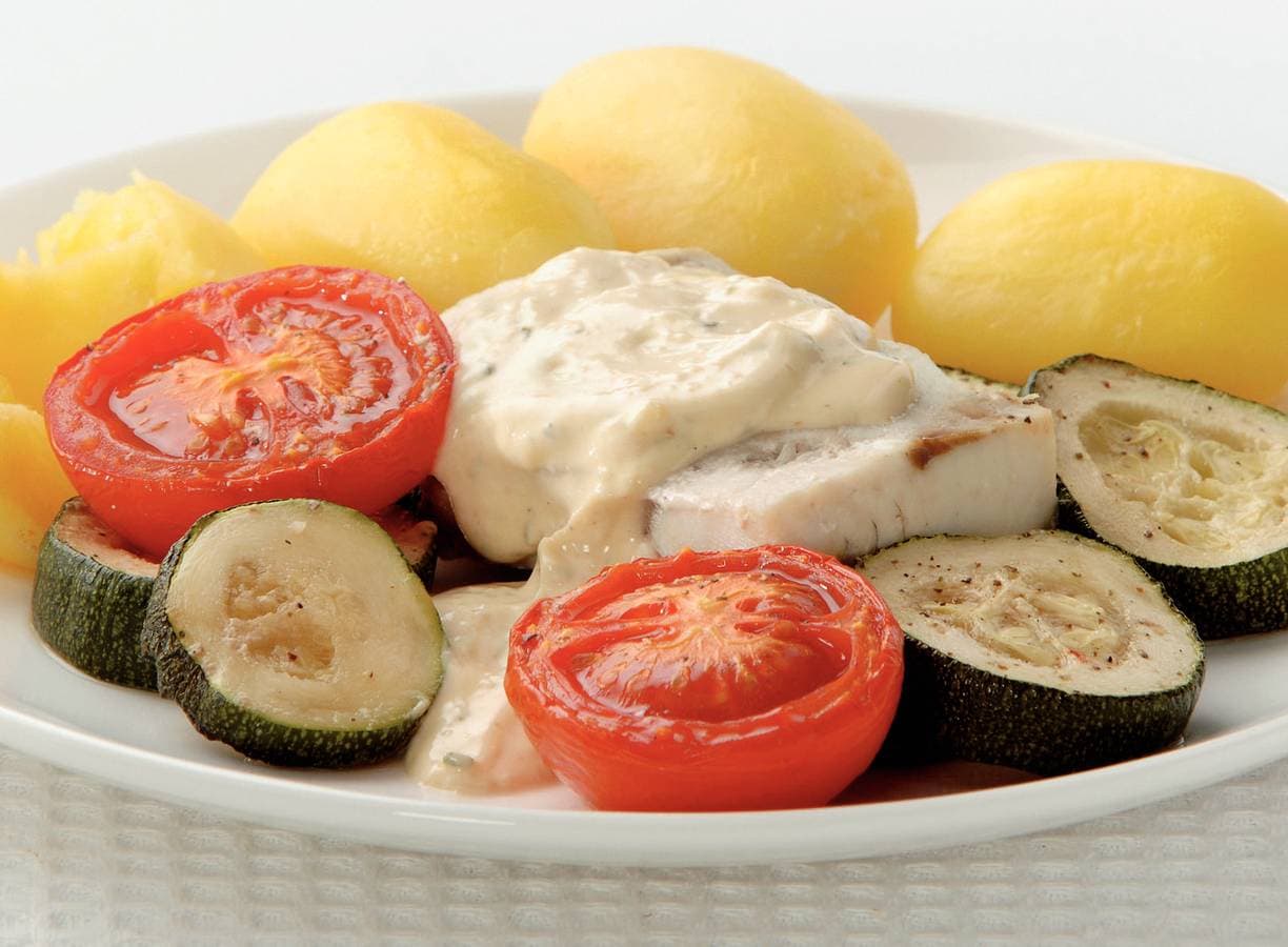 Visfilet in fijne kruidensaus