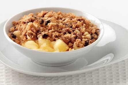 Appel-chocolade 'crumble'