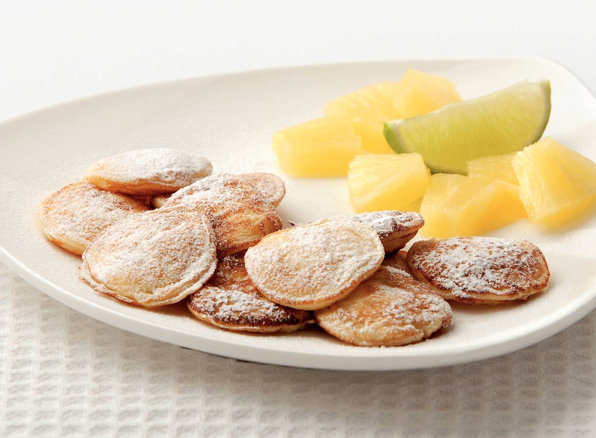 Karnemelkpoffertjes met ananas