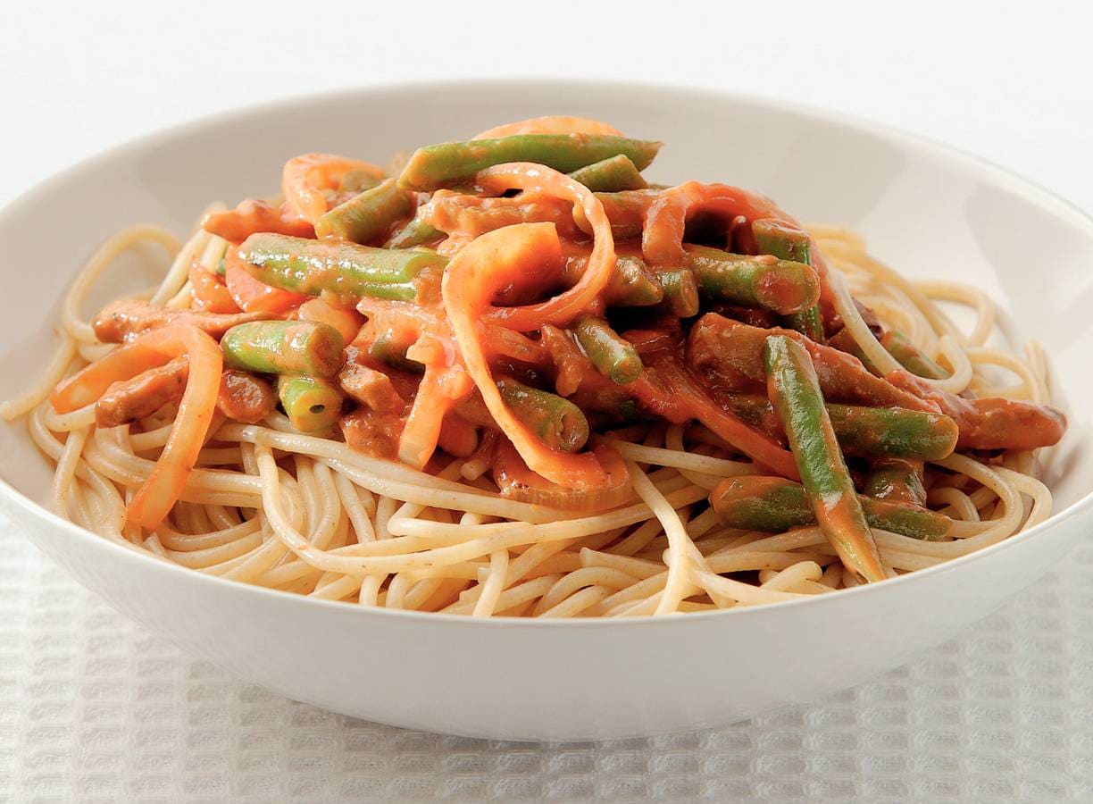 Shoarma-spaghetti