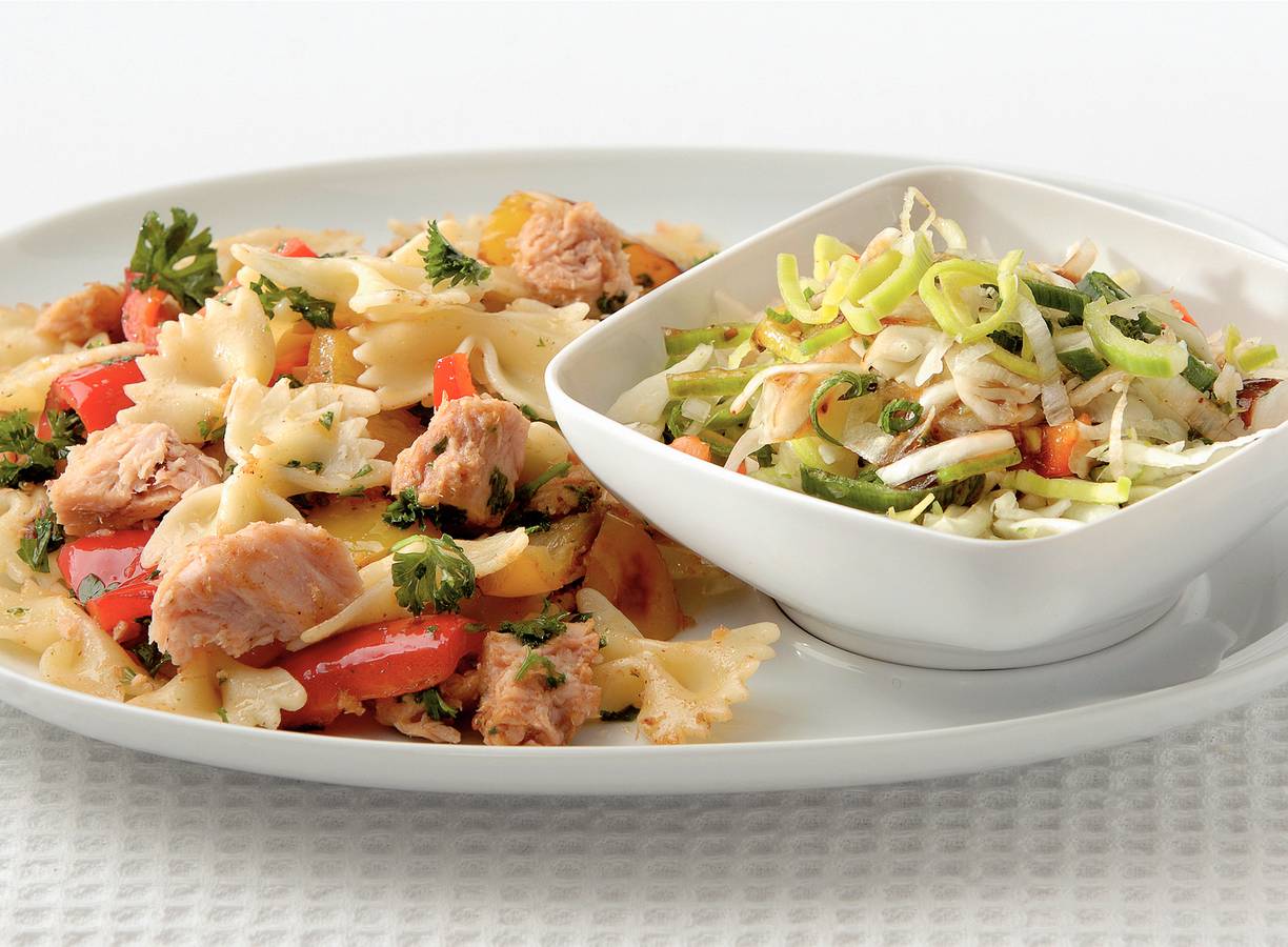 Pasta in tonijn-peterseliesaus