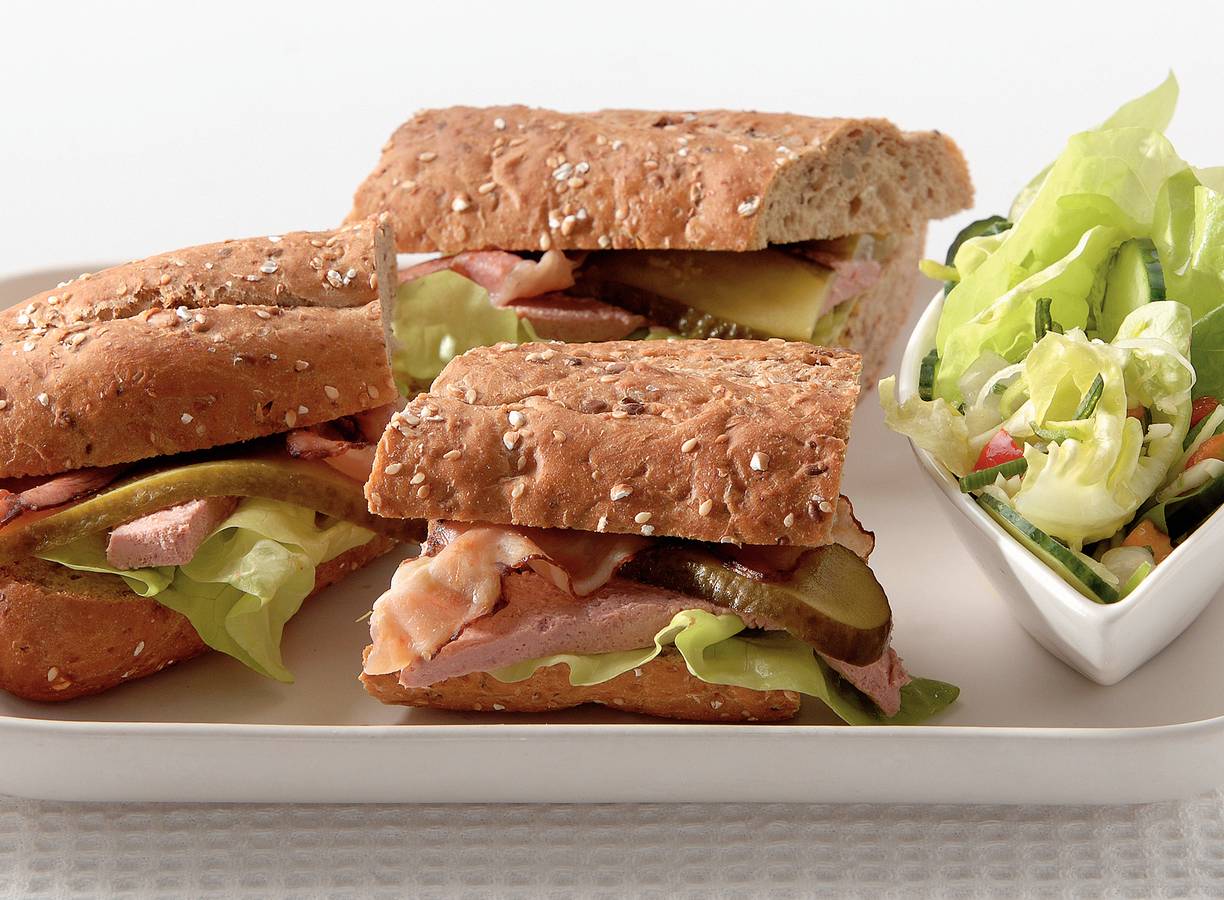 Franse maaltijdsandwich met paté