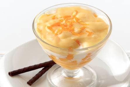 Sinaasappelvlaflip met chocosticks