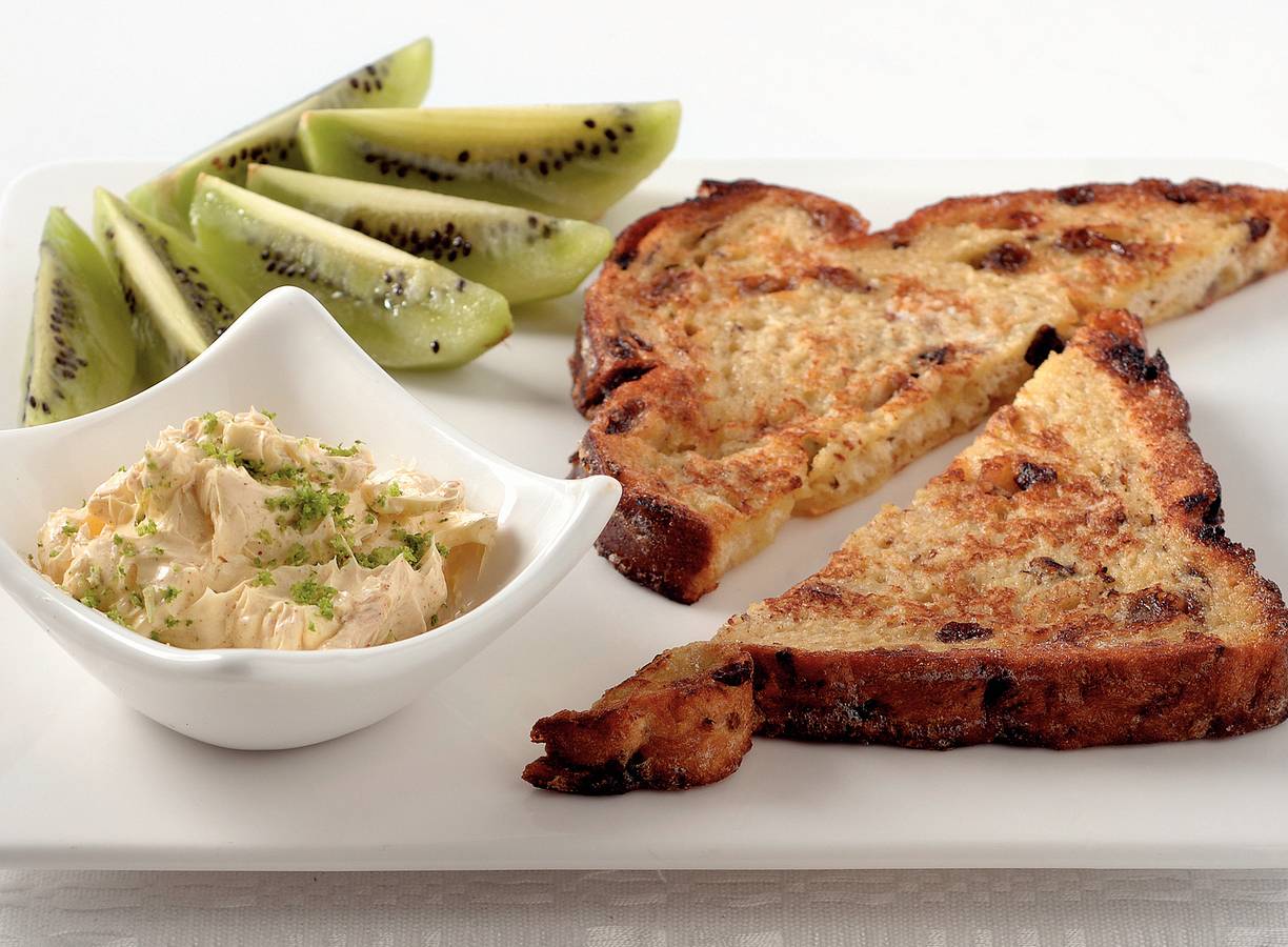 Wentelteefjes met kaneel-limecrème