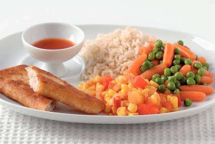Crispino's met Mexicaanse saus en groenten