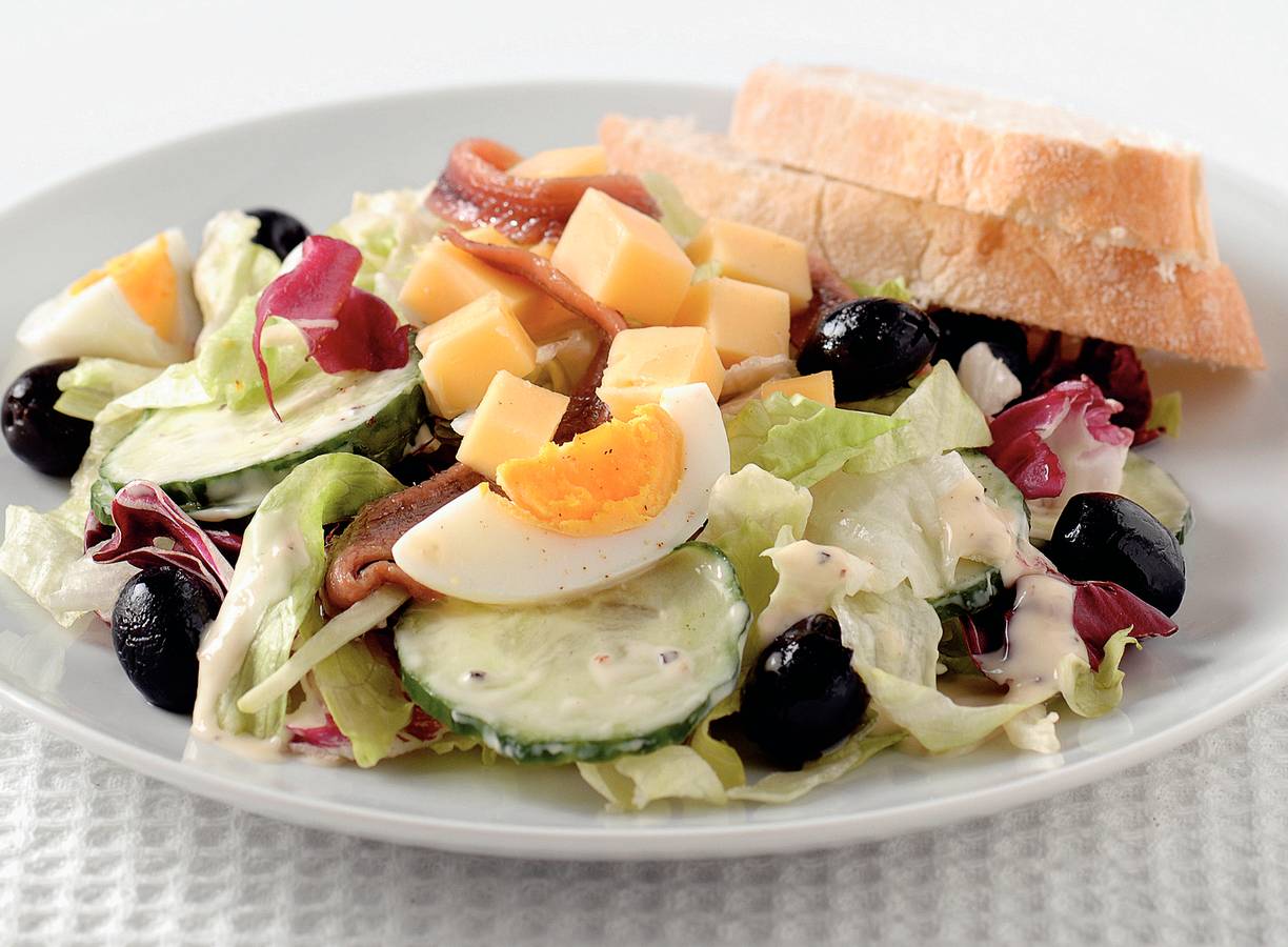 Italiaanse salade met ansjovis