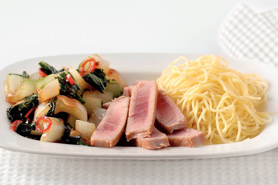 oosterse tonijn - recept - allerhande - albert heijn