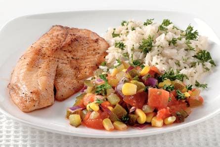 Visfilet met augurksalsa en peterselierijst