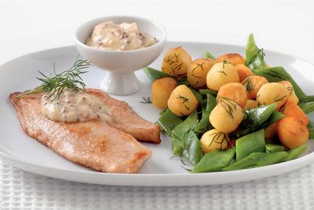 Tilapia met krieltjes en snijbonen