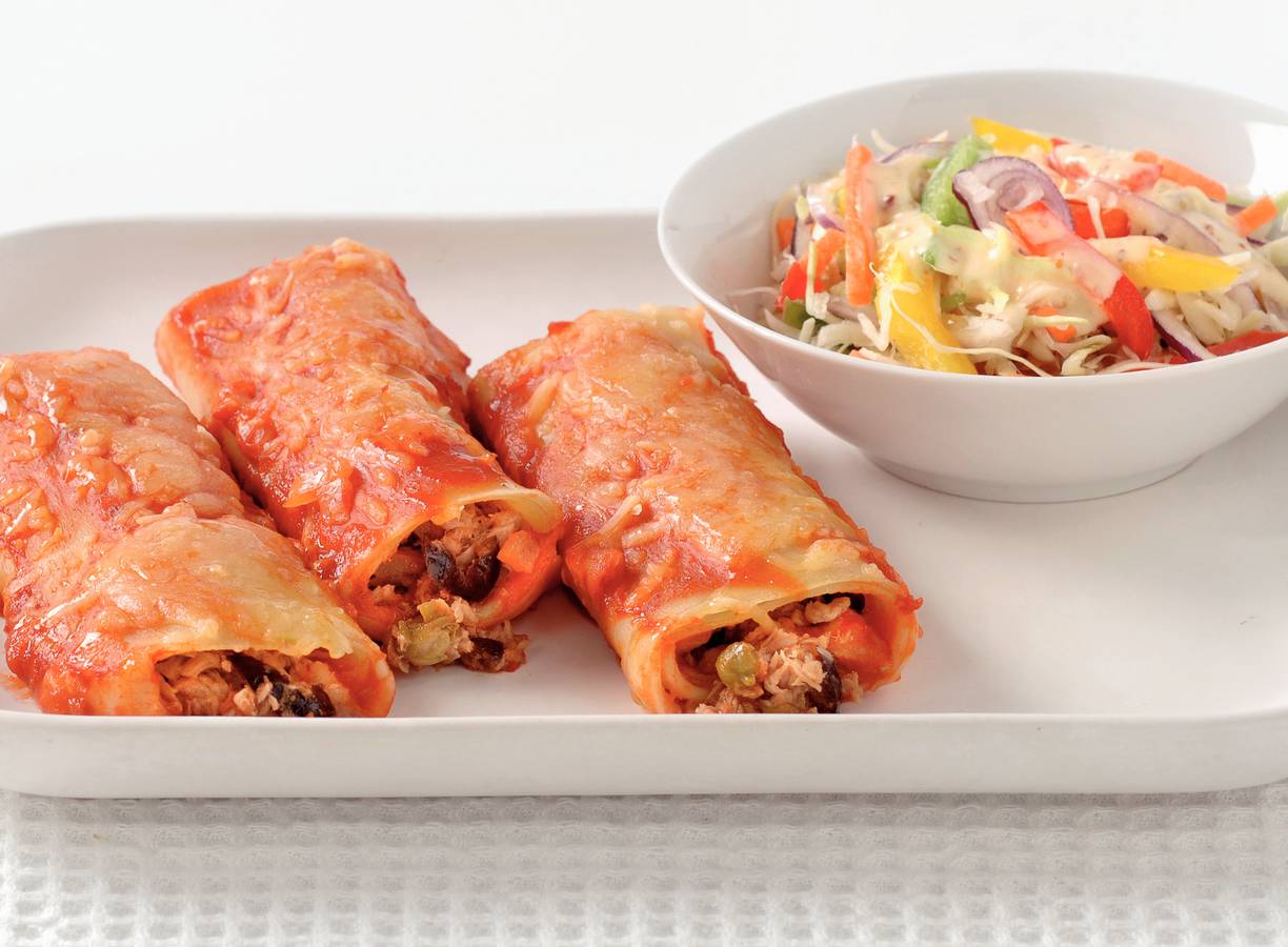 Lasagnerolletjes met tonijnvulling