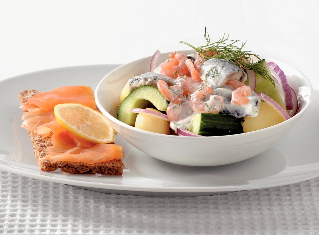 Scandinavische vissalade