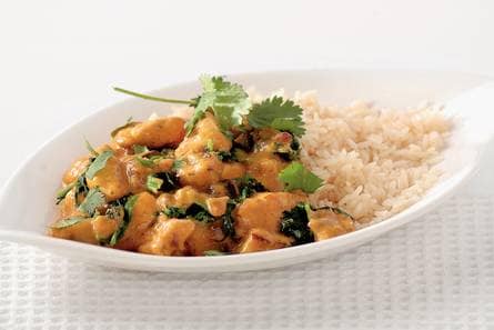 Indiase kipkorma met rijst