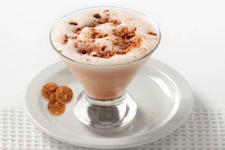 Sintershake met kruidnootkruimels