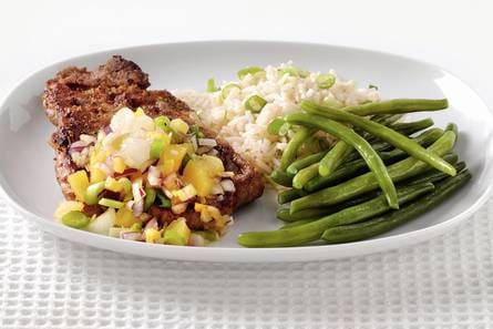 Cajunkarbonades met pittige ananas