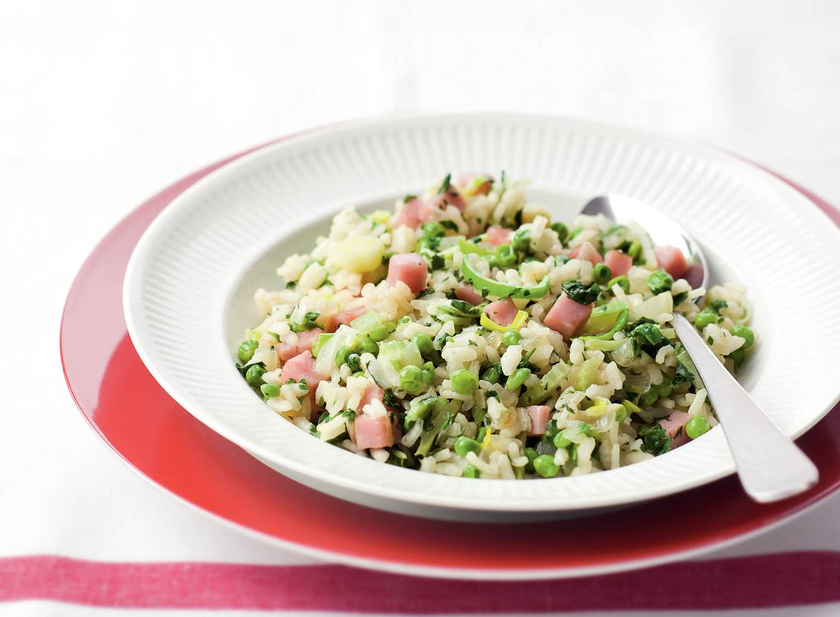 Groenterisotto met ham