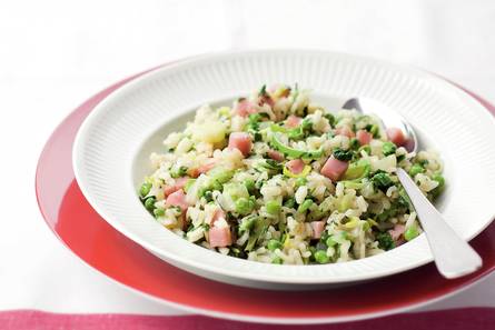 Groenterisotto met ham