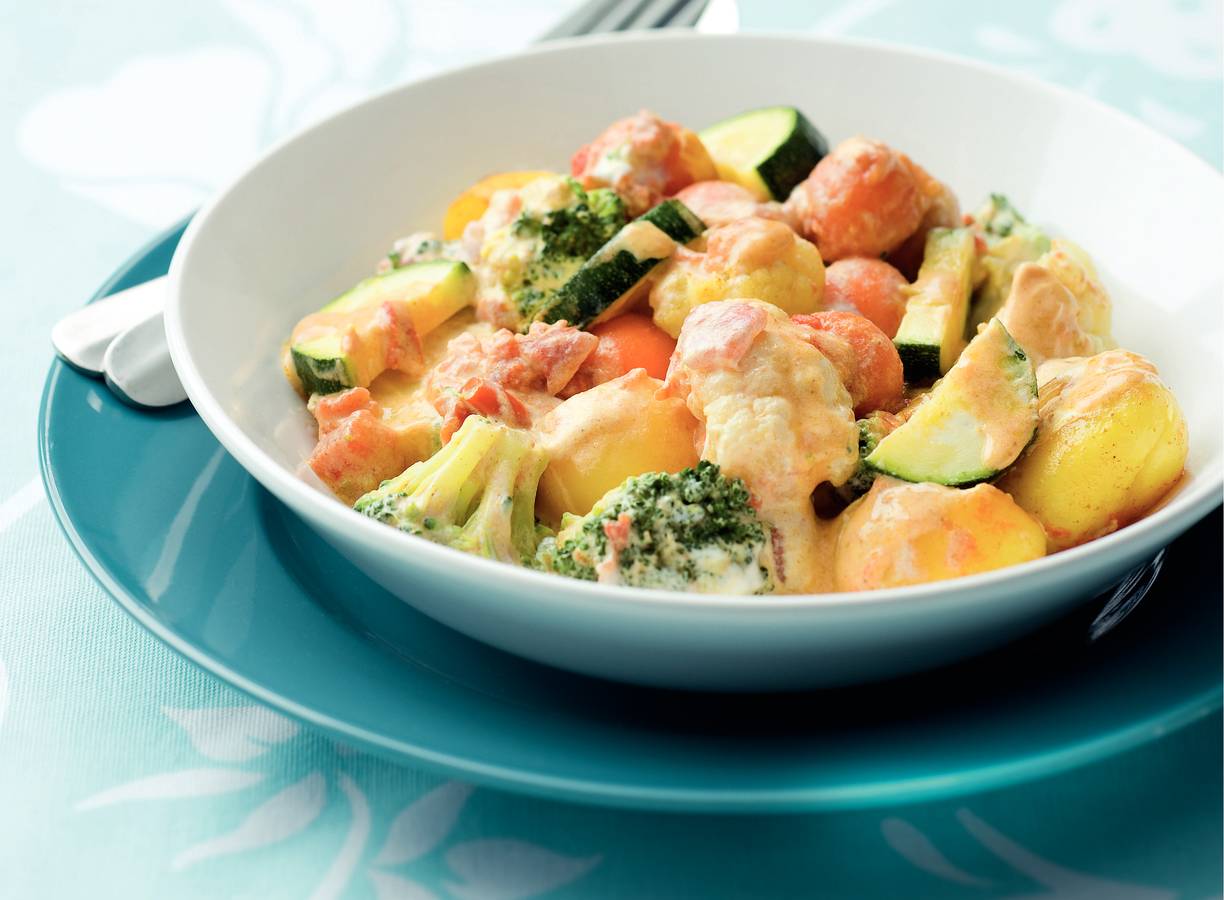 Groentecurry met yoghurt