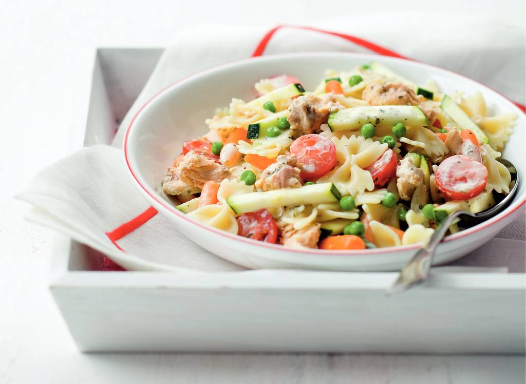 Pastasalade met zalm