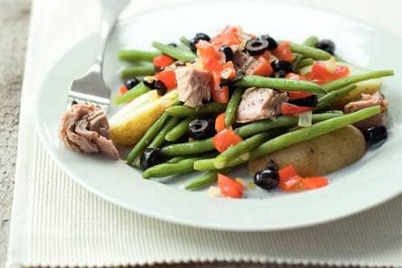 Sperziebonen met mediterrane tonijnsaus
