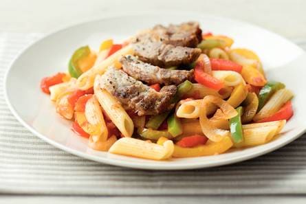 Geroosterde karbonades met peperonata